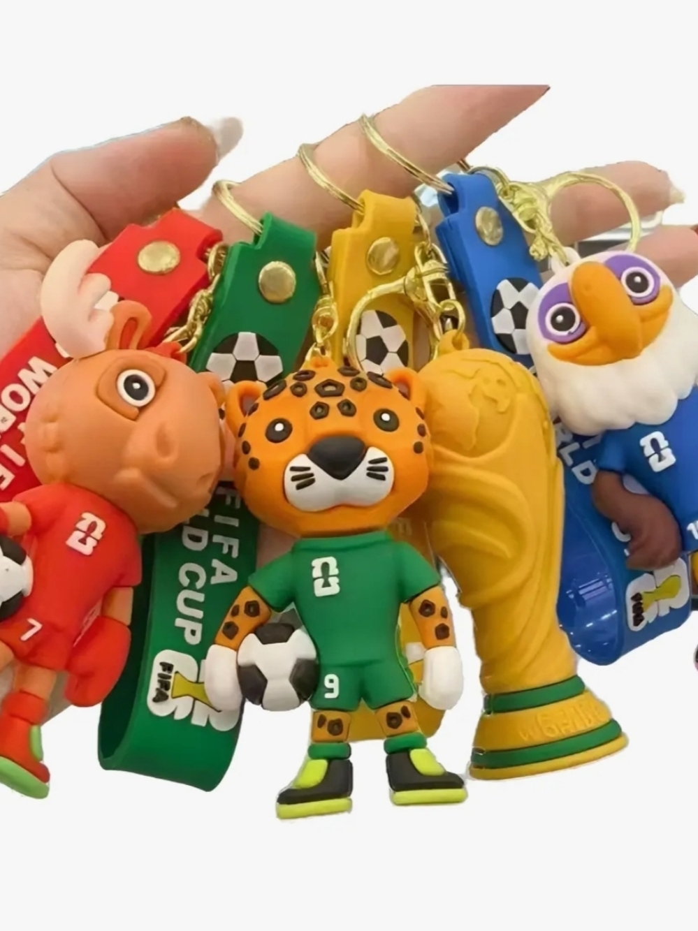 2026 Fifa Soccer Mascot Keychains